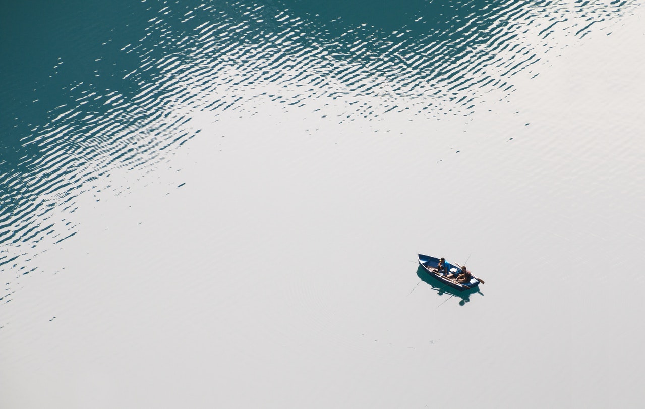 fishing boat at sea