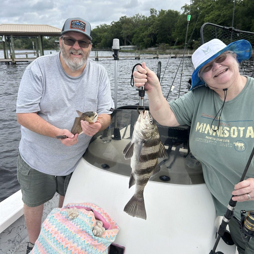 Redfish caught on May 18, 2025, during a Navarre Beach fishing charter with Showintail Inshore Charters